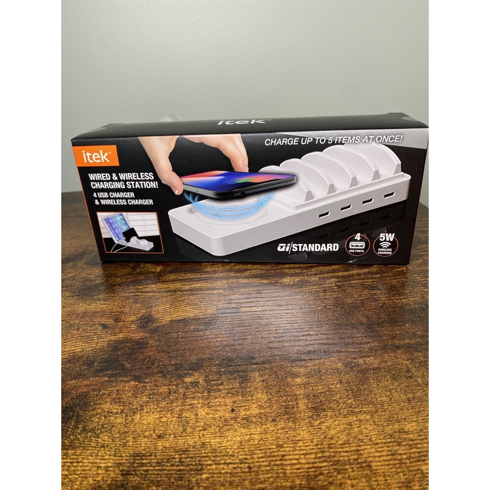 Itek Dock5 Multi-Device Charging Station Wireless And Wired